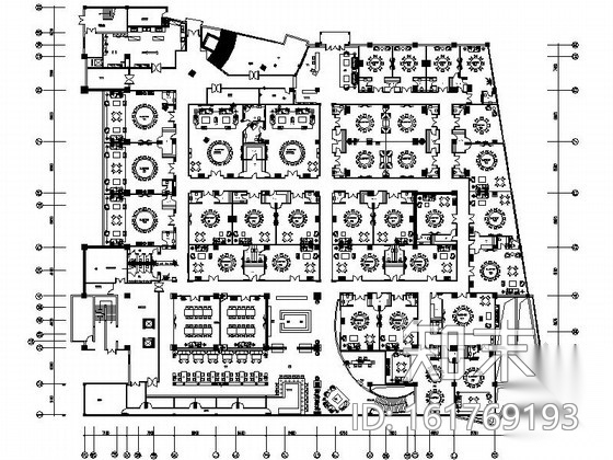 [贵州]豪华火锅城包间装修施工图施工图下载【ID:161769193】
