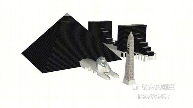 艺术风格建筑SU模型下载【ID:819251448】