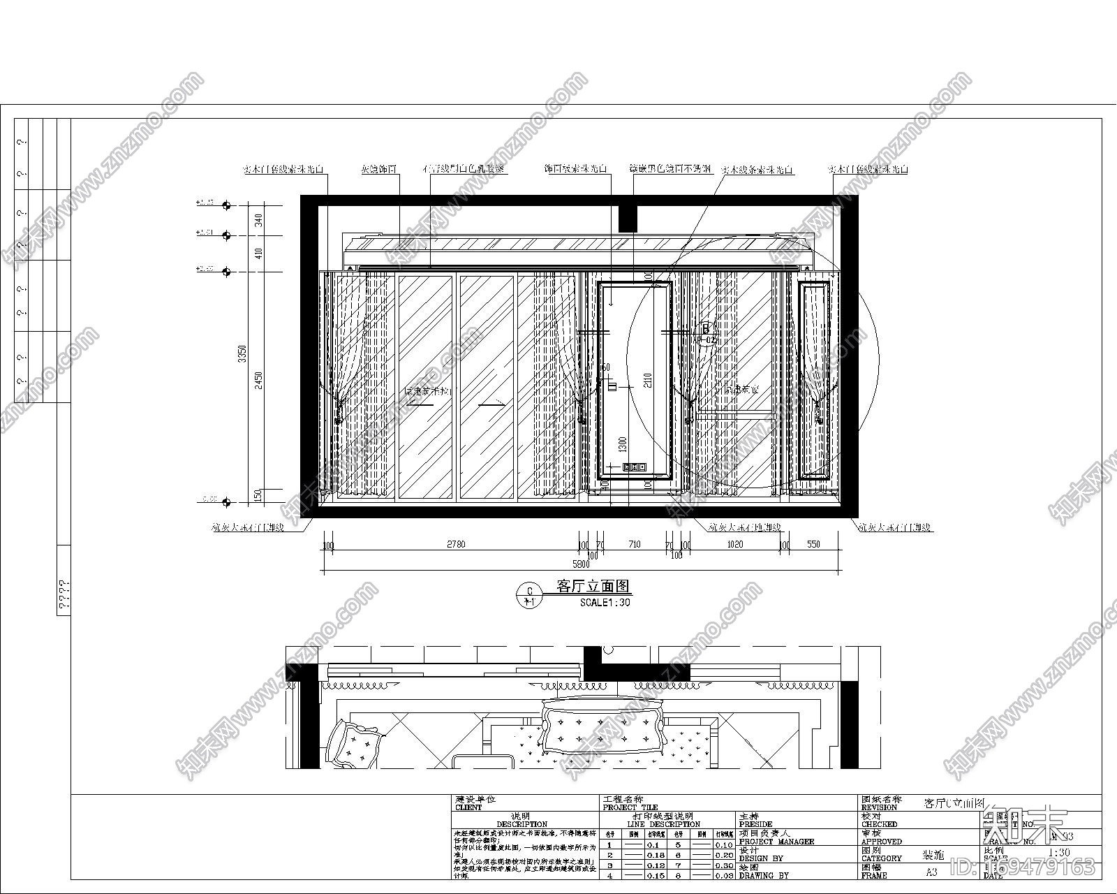 欧式住宅|CAD施工图+效果图cad施工图下载【ID:169479163】