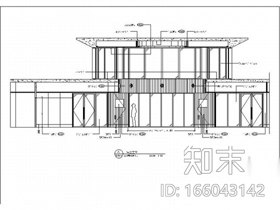 [厦门]某国际会所营销中心全套施工图（含效果）cad施工图下载【ID:166043142】