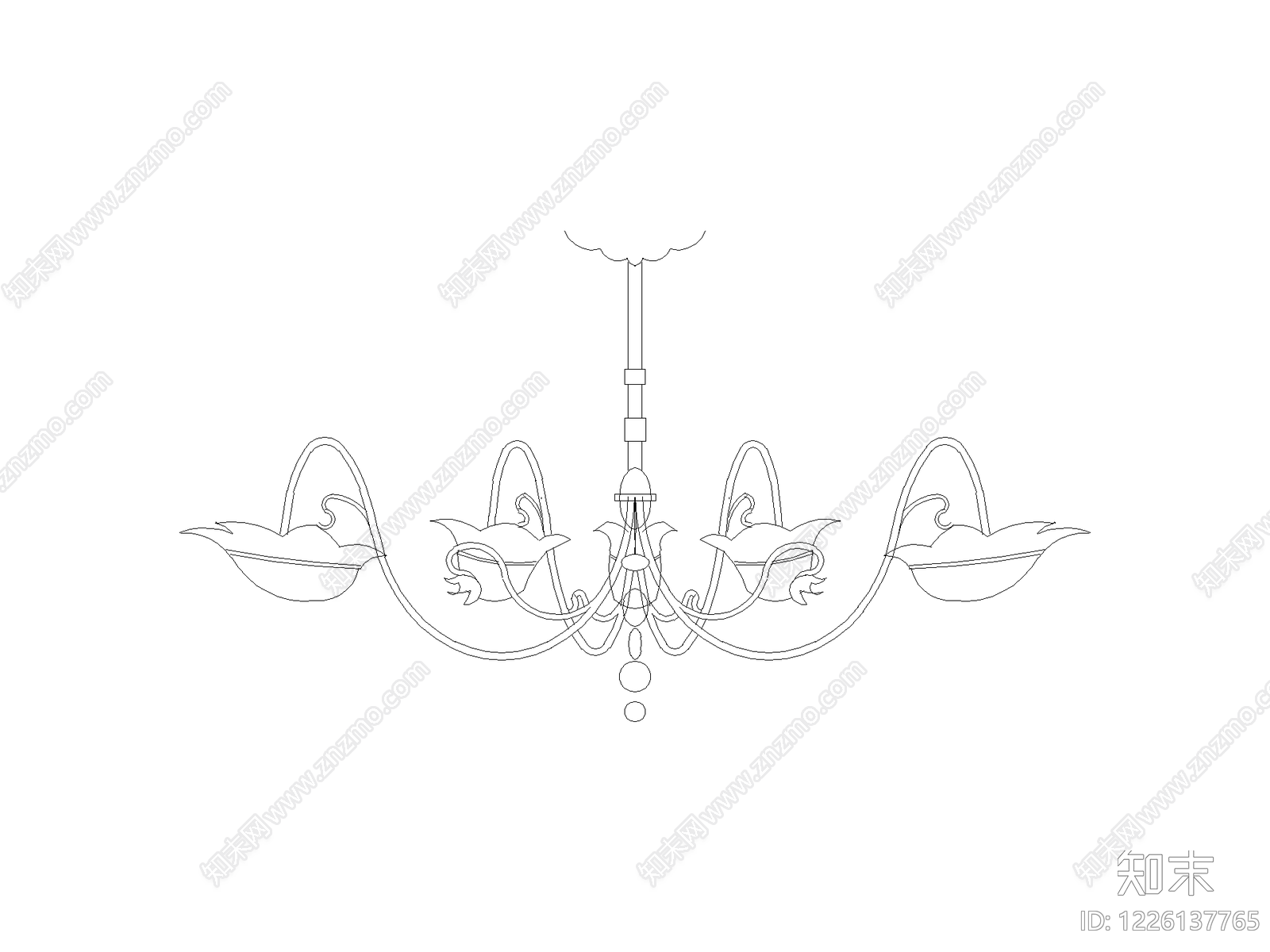 灯具图块cad施工图下载【ID:1226137765】
