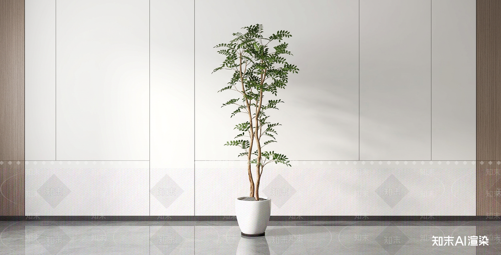 艺术绿植盆栽3D模型下载【ID:1227563777】