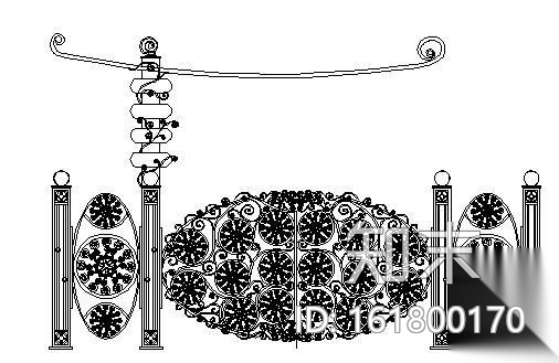 苏州铁艺门图块施工图下载【ID:161800170】