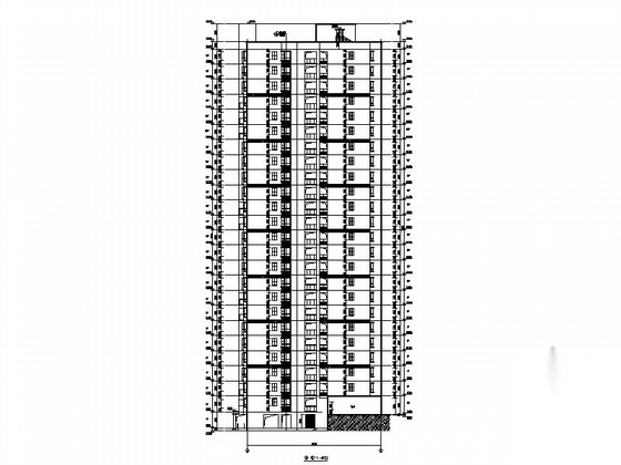 [湖南]25层现代风格商住两用住宅建筑施工图（知名设计院...cad施工图下载【ID:165924163】