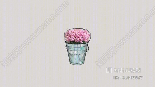 牡丹SU模型下载【ID:132637557】