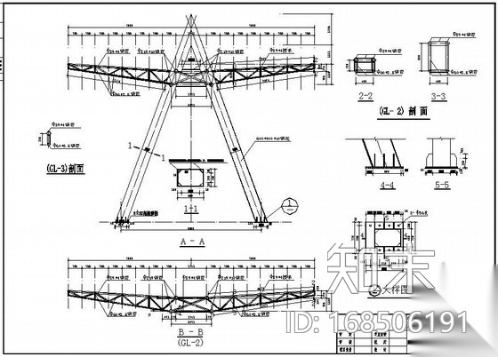 河南某公路收费站及服务区全套结构图cad施工图下载【ID:168506191】