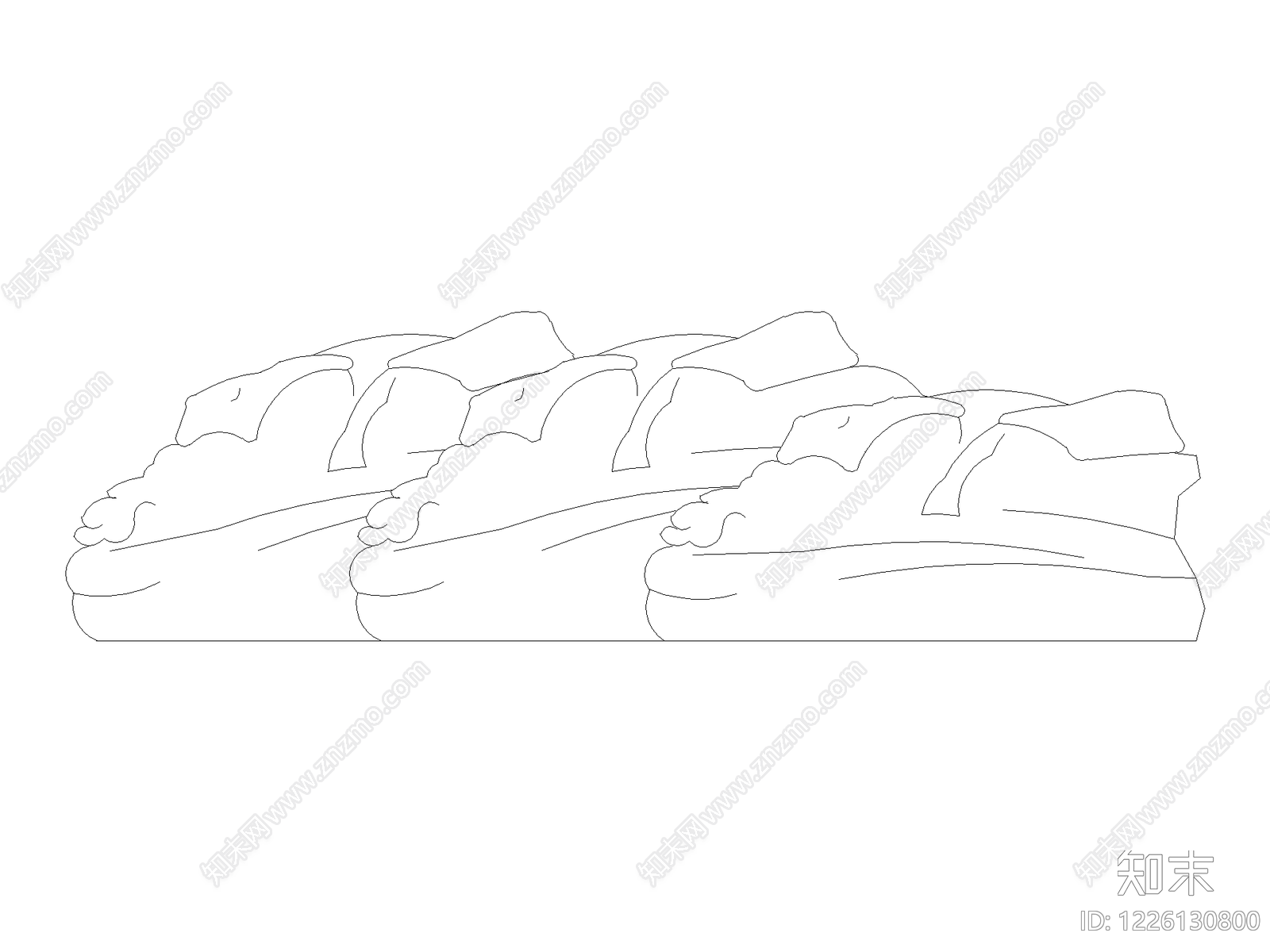现代装饰线条CAD图纸