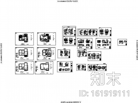 某两层别墅装修图cad施工图下载【ID:161919111】