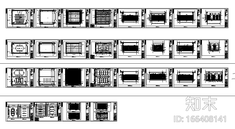 [辽宁]5层办公楼全套详细施工图cad施工图下载【ID:166408141】