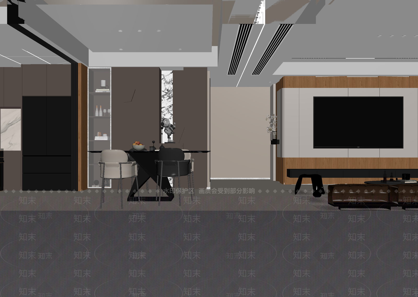 意式客餐厅3D模型下载【ID:1215093196】