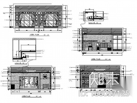 [重庆]典雅中式风格三级甲等中医院住院楼装修施工图cad施工图下载【ID:166037125】