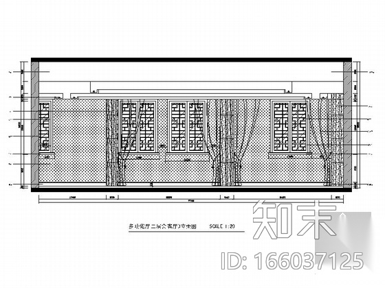 [重庆]典雅中式风格三级甲等中医院住院楼装修施工图cad施工图下载【ID:166037125】