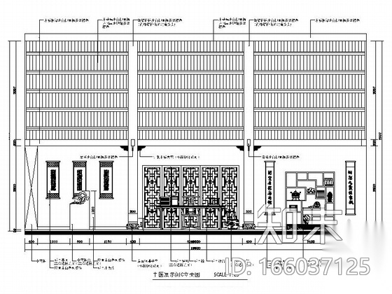 [重庆]典雅中式风格三级甲等中医院住院楼装修施工图cad施工图下载【ID:166037125】