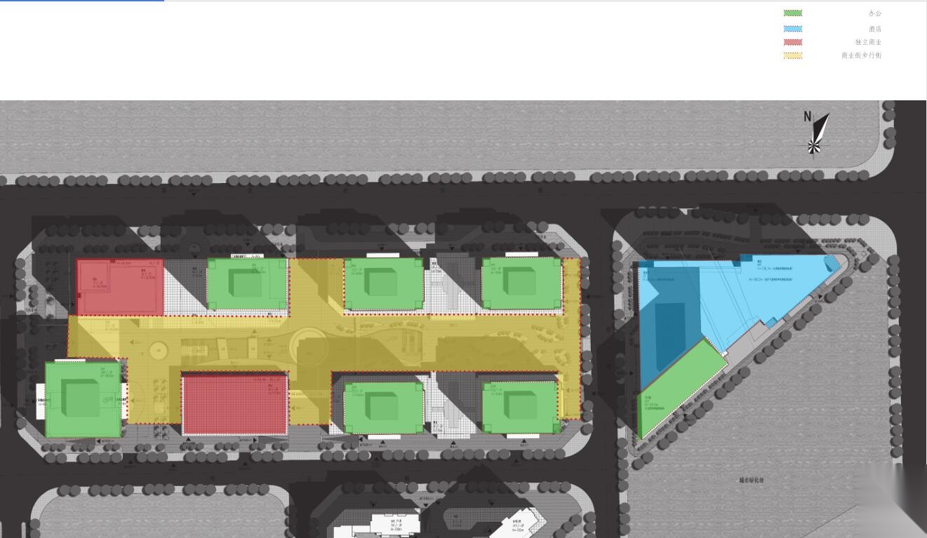 四川]大源商务区建筑及景观设计建筑方案文本（PDF+75页...cad施工图下载【ID:167063121】