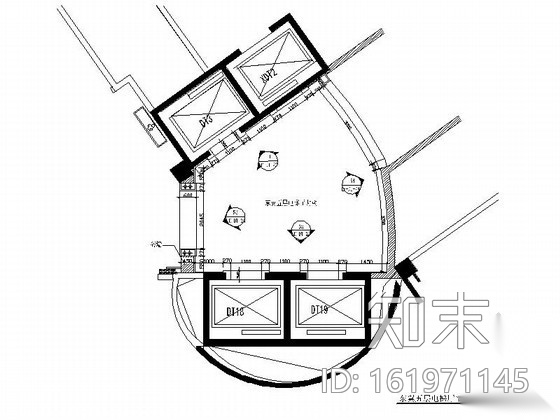 酒店东翼大堂标准层电梯厅装修图施工图下载【ID:161971145】