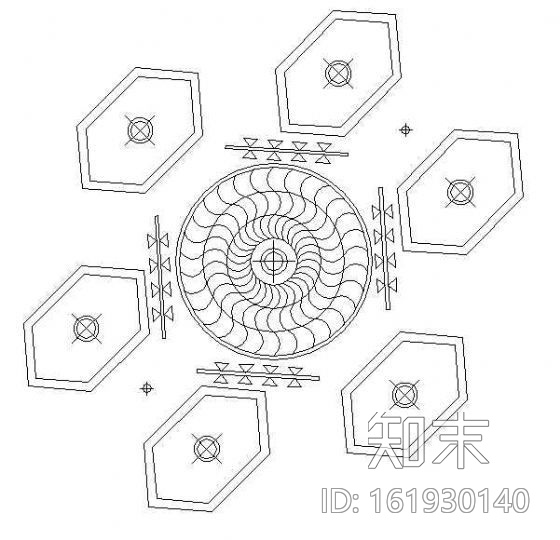 现代造型天花cad施工图下载【ID:161930140】