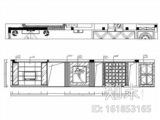 [上海]高档现代简约风格两层别墅室内装修施工图cad施工图下载【ID:161853165】