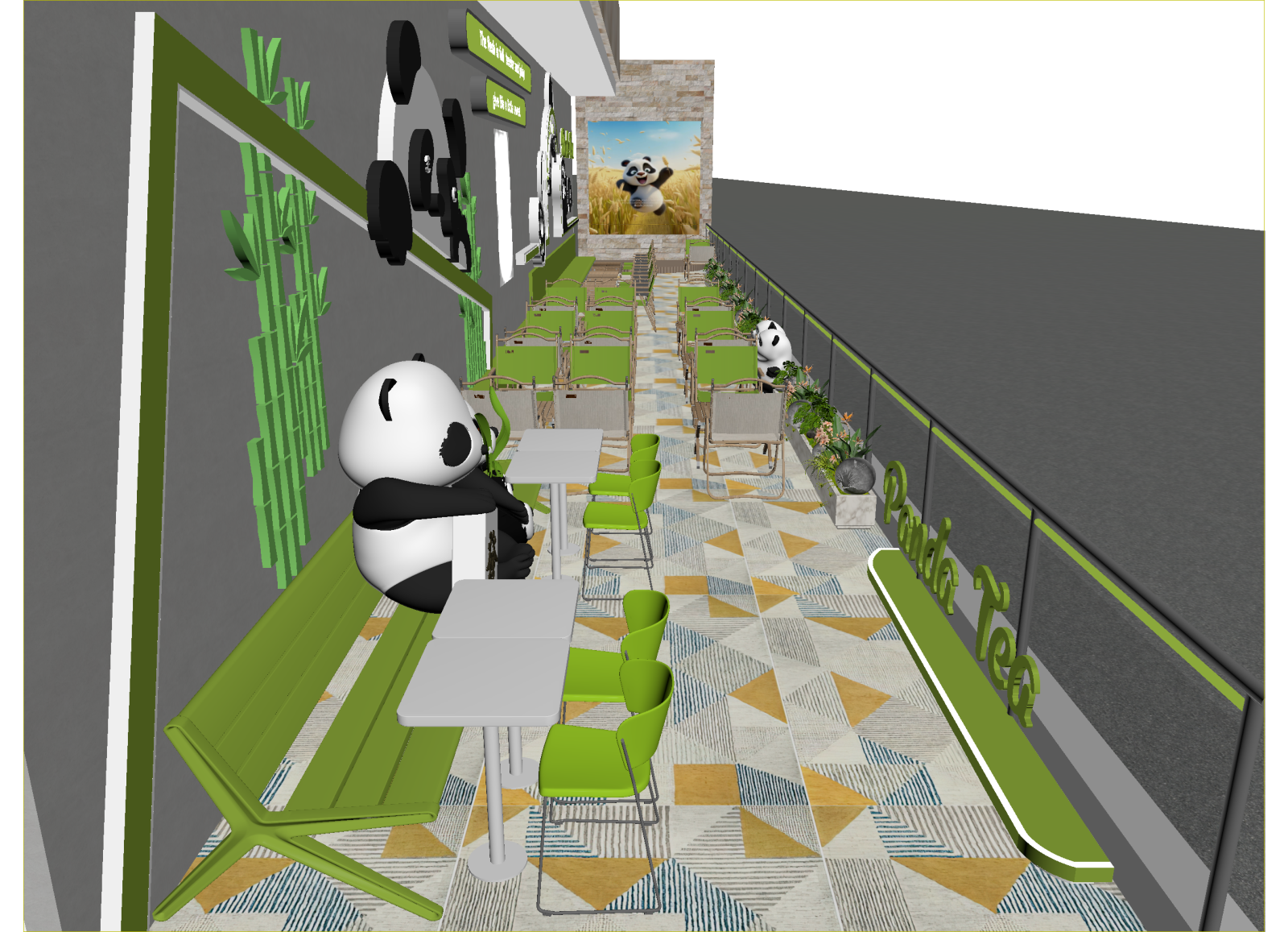 现代茶馆3D模型下载【ID:1214689200】
