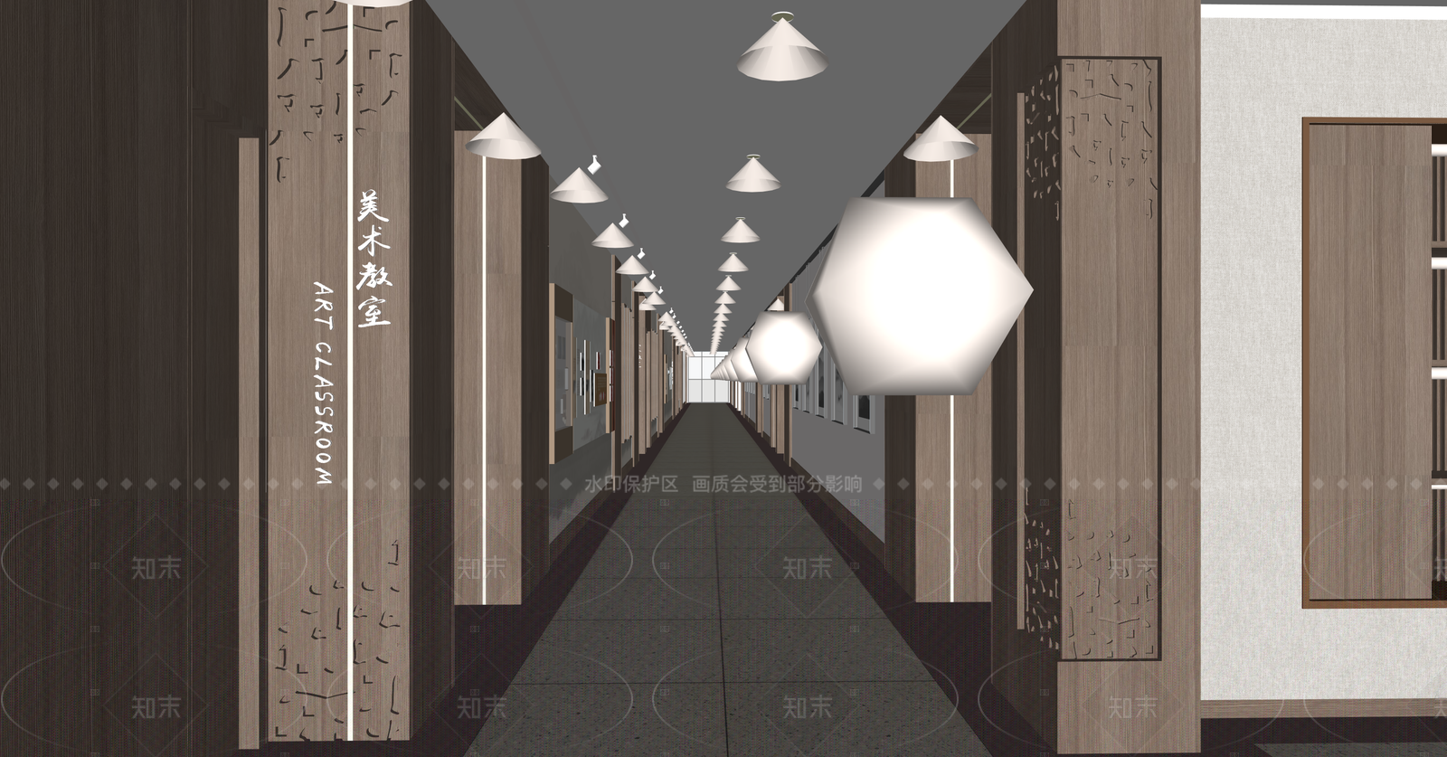 新中式其他文化空间SU模型下载【ID:1215977589】