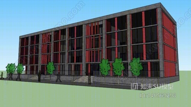 办公楼5SU模型下载【ID:140569298】
