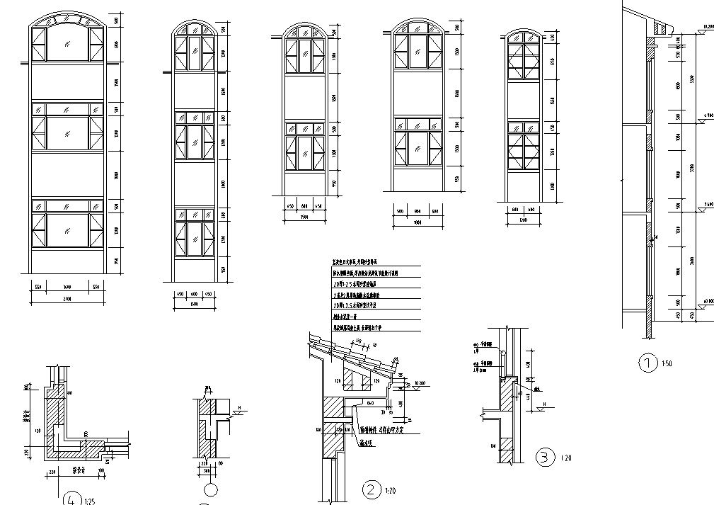 三层独栋别墅建筑施工图设计施工图下载【ID:149888136】