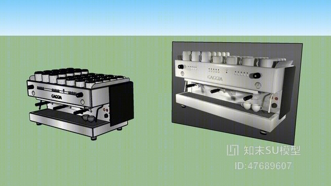 咖啡机SU模型下载【ID:47689607】