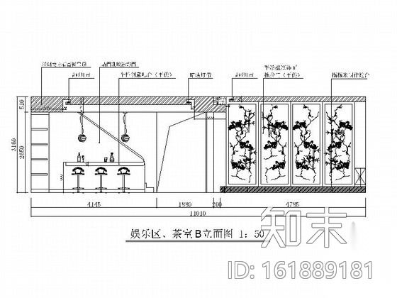 [北京]海淀区某高端别墅室内装修图cad施工图下载【ID:161889181】