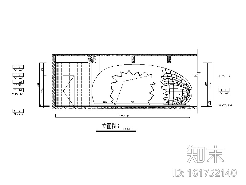 现代风格小巨蛋办公室设计CAD施工图（含实景图）cad施工图下载【ID:161752140】