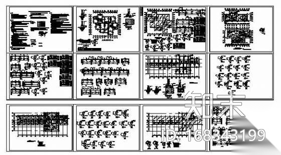 两套单层别墅砖混结构施工图纸施工图下载【ID:168343199】