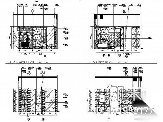 [重庆]现代简约酒店超级豪华套房室内设计施工图cad施工图下载【ID:161959177】