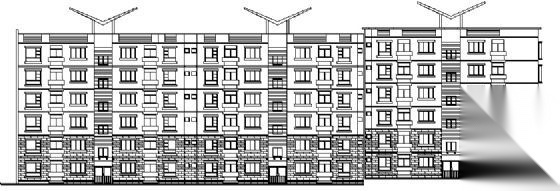 底层商铺住宅楼建施cad施工图下载【ID:151464189】