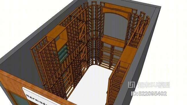 老让葡萄酒酒窖窖酒的房间了SU模型下载【ID:522095402】