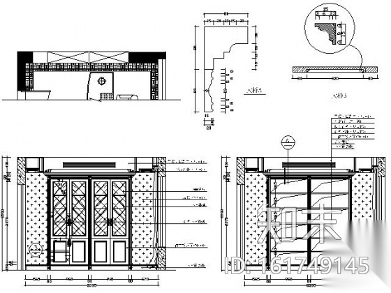 [深圳]西欧风情双层别墅施工图（含效果）cad施工图下载【ID:161749145】