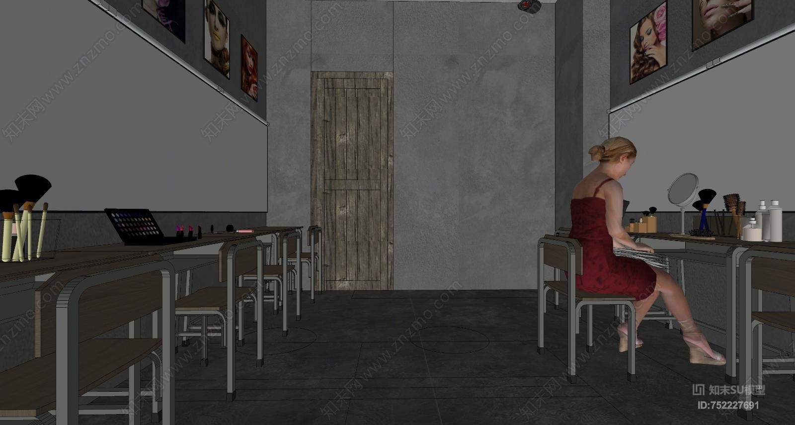 现代风格娱乐室SU模型下载【ID:752227691】