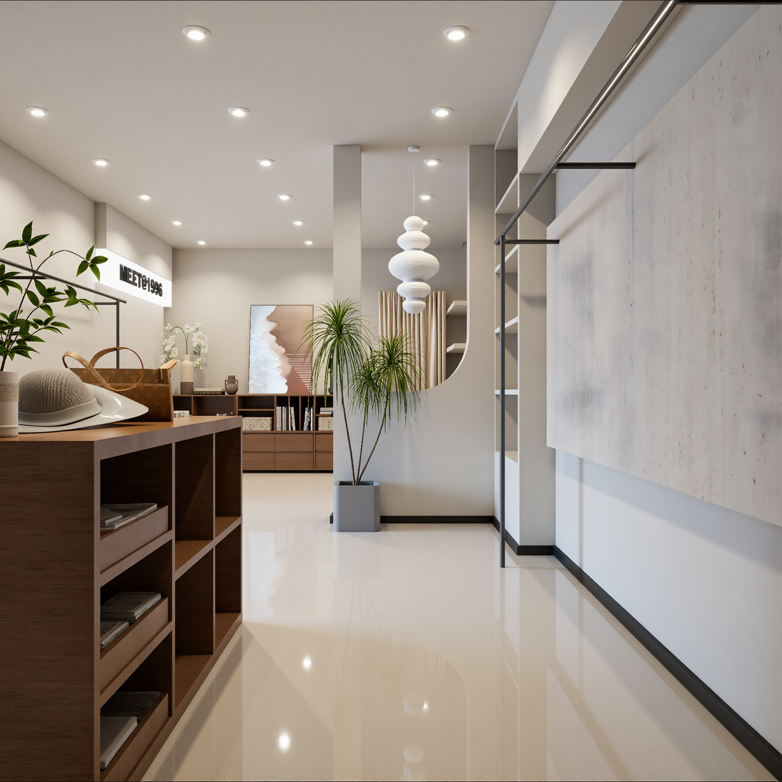 简约服装展厅3D模型下载【ID:1215060238】