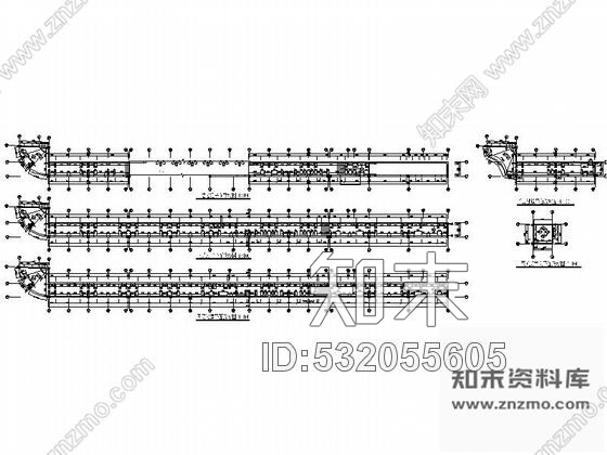 施工图酒店内过道装修图含效果cad施工图下载【ID:532055605】