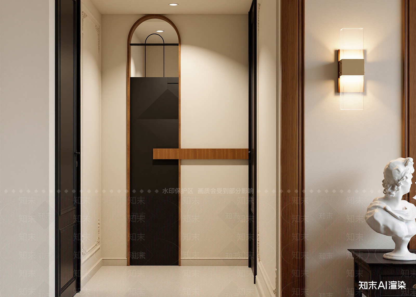 美式玄关3D模型下载【ID:1215143903】