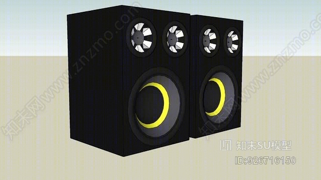 低音扬声器SU模型下载【ID:926716150】