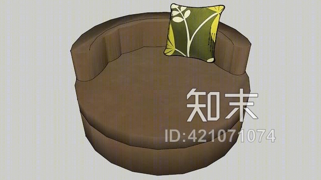 圆椅SU模型下载【ID:421071074】
