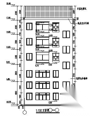 某五层小型商住楼建筑施工图施工图下载【ID:168324159】