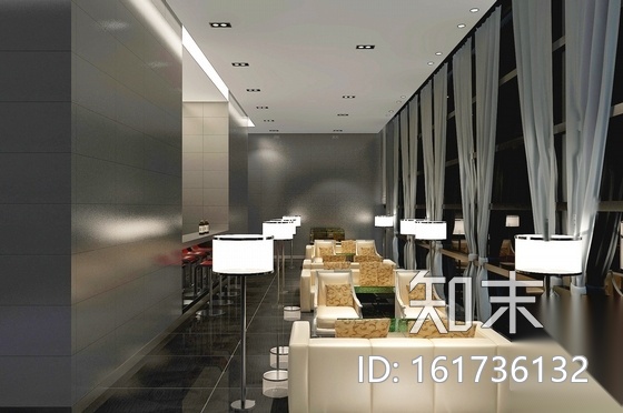 [浙江]超高层景观公寓现代售楼厅装修图（含效果）cad施工图下载【ID:161736132】