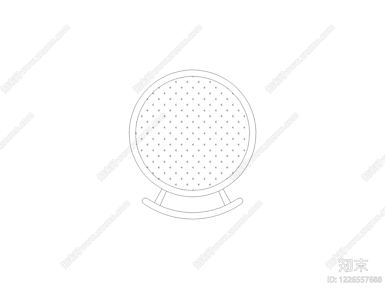 现代椅子CAD图纸