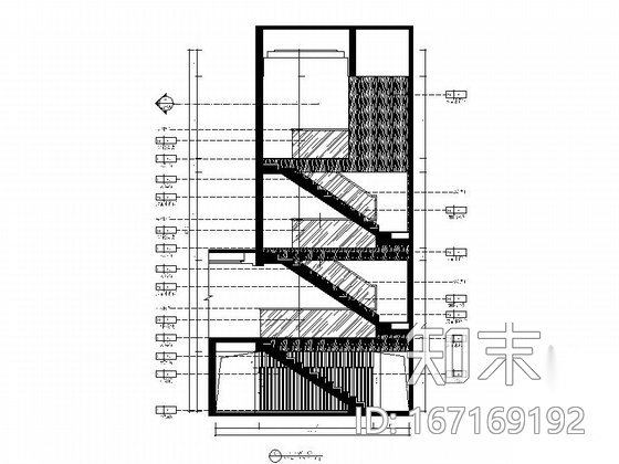 [浙江]新城区风景合院新中式三层别墅室内装修施工图cad施工图下载【ID:167169192】