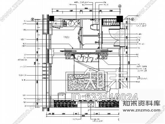 施工图苏州中式休闲会所客房装修图cad施工图下载【ID:632116024】