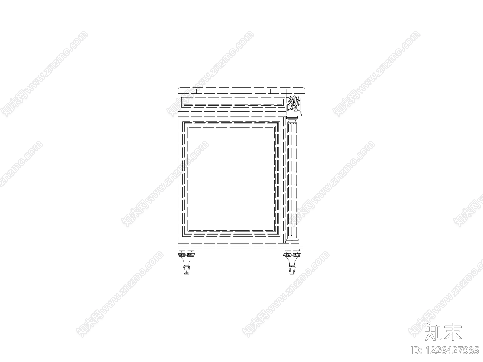 柜子cad施工图下载【ID:1226427985】