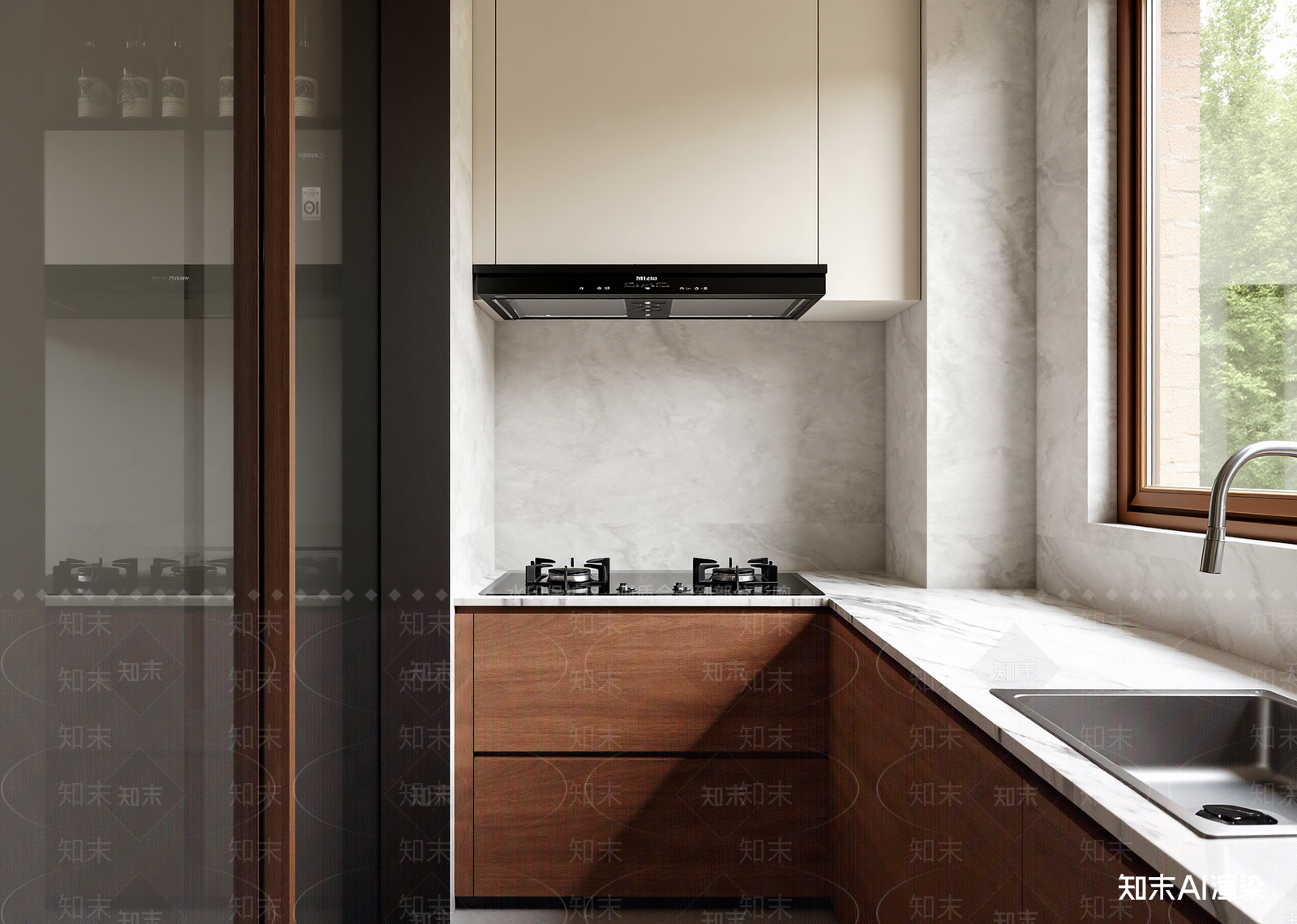现代封闭式厨房3D模型下载【ID:1215144260】
