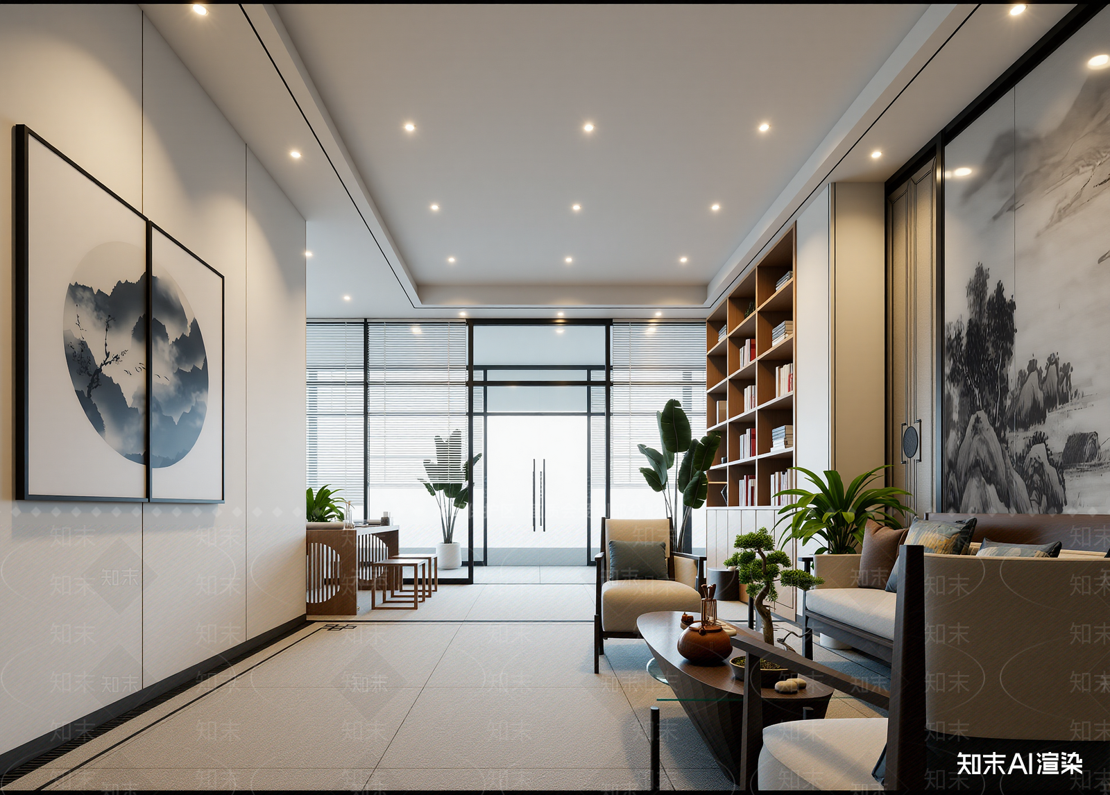 现代家居客厅3D模型下载【ID:1221802224】