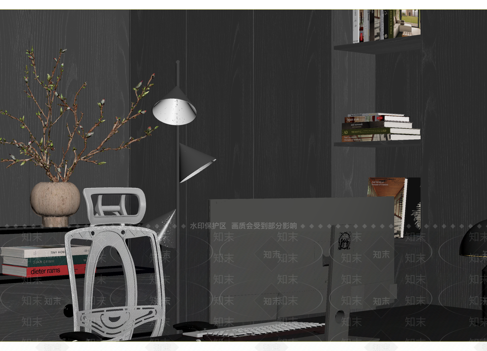 现代办公室3D模型下载【ID:1214725189】