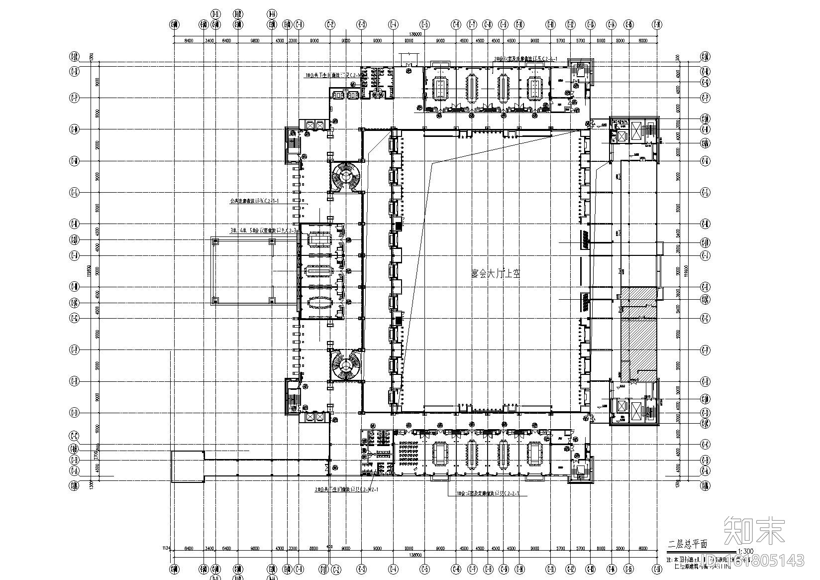 [广东]生态园林主题会议酒店施工图+实景图cad施工图下载【ID:161805143】