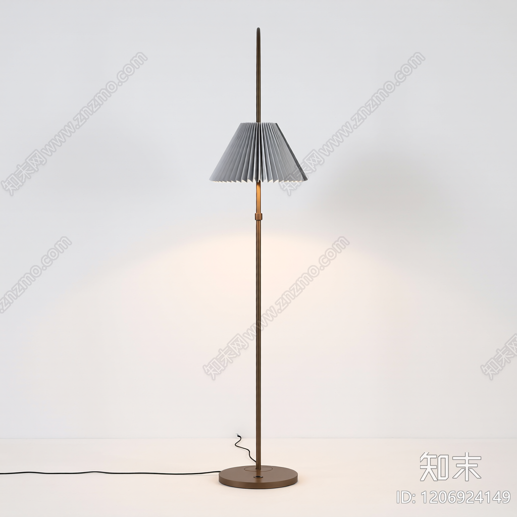 弧形落地灯3D模型下载【ID:1206924149】